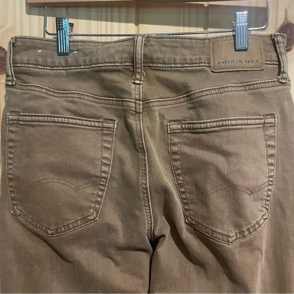 American Eagle Outfitters Men's Straight Jeans in Brown Size 28x34 - Picture 3 of 6